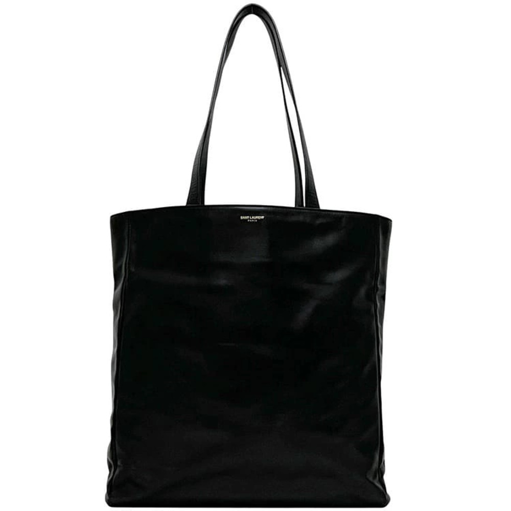 Saint Laurent Bea Leather Tote Bag Black